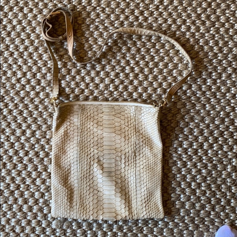 Elizabeth Weinstock Python Crossbody Bag - Picture 2 of 4